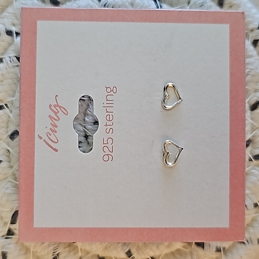 Icing 925 Sterling Heart Earrings